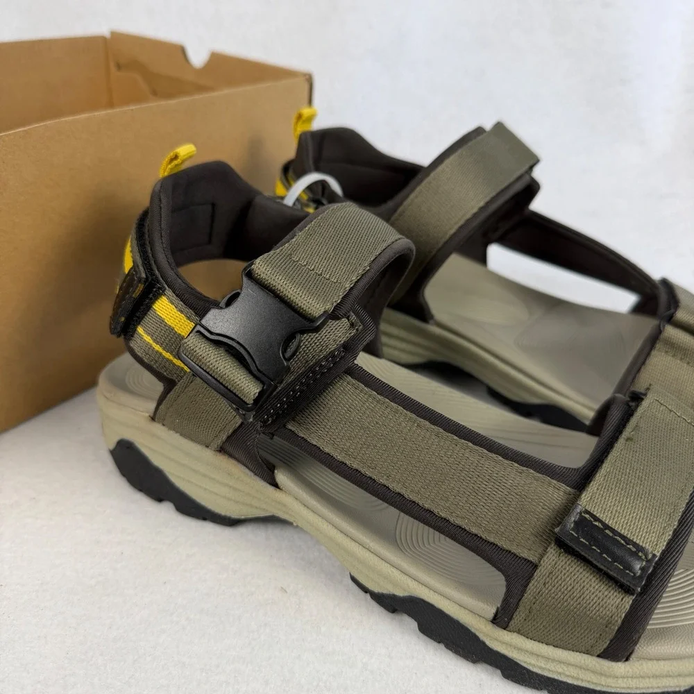 G.H. Bass Trek Sport Sandals Moss Green Adjustable Straps Mens US 10 UK 9